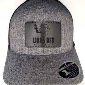 Lions Den Cigar Club Gray Flexfit 110 Trucker Hat